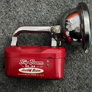 Vintage Antique Big Beam No 166 Flashlight Hand Lantern